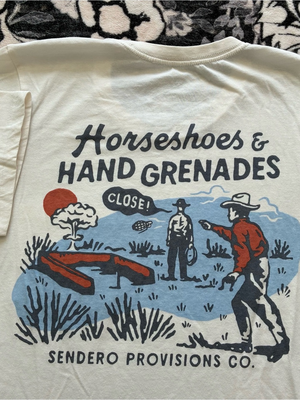 SENDERO PROVISIONS CO HORSESHOES AND HAND GRENADES T SHIRT